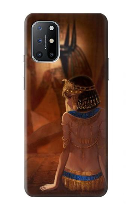 W3919 Egyptian Queen Cleopatra Anubis Hülle Schutzhülle Taschen und Leder Flip für OnePlus 8T