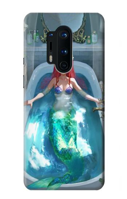 W3911 Cute Little Mermaid Aqua Spa Hülle Schutzhülle Taschen und Leder Flip für OnePlus 8 Pro