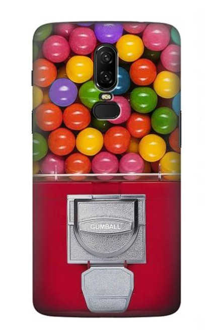 W3938 Gumball Capsule Game Graphic Hülle Schutzhülle Taschen und Leder Flip für OnePlus 6