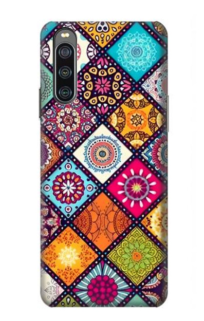 W3943 Maldalas Pattern Hülle Schutzhülle Taschen und Leder Flip für Sony Xperia 10 IV