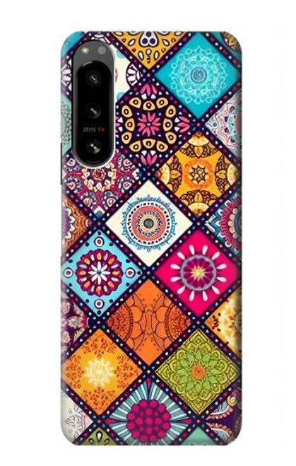 W3943 Maldalas Pattern Hülle Schutzhülle Taschen und Leder Flip für Sony Xperia 5 IV