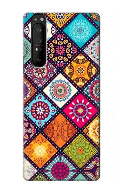 W3943 Maldalas Pattern Hülle Schutzhülle Taschen und Leder Flip für Sony Xperia 1 III