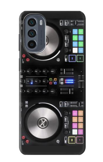 W3931 DJ Mixer Graphic Paint Hülle Schutzhülle Taschen und Leder Flip für Motorola Moto G62 5G
