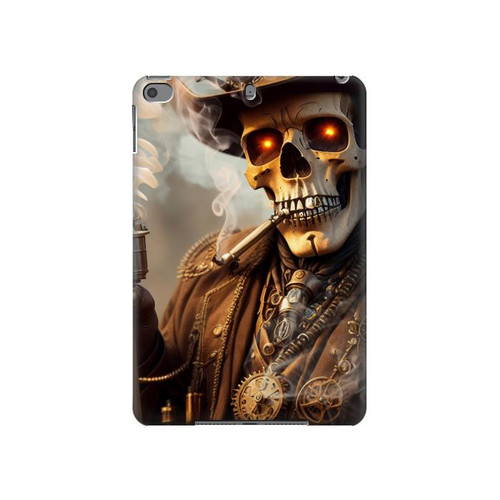 W3949 Steampunk Skull Smoking Tablet Hülle Schutzhülle Taschen für iPad mini 4, iPad mini 5, iPad mini 5 (2019)