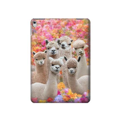 W3916 Alpaca Family Baby Alpaca Tablet Hülle Schutzhülle Taschen für iPad Air 2, iPad 9.7 (2017,2018), iPad 6, iPad 5