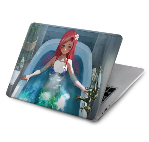 W3911 Cute Little Mermaid Aqua Spa Hülle Schutzhülle Taschen für MacBook Pro 16 M1,M2 (2021,2023) - A2485, A2780
