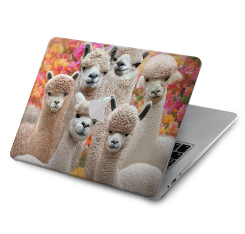 W3916 Alpaca Family Baby Alpaca Hülle Schutzhülle Taschen für MacBook Pro 16 M1,M2 (2021,2023) - A2485, A2780