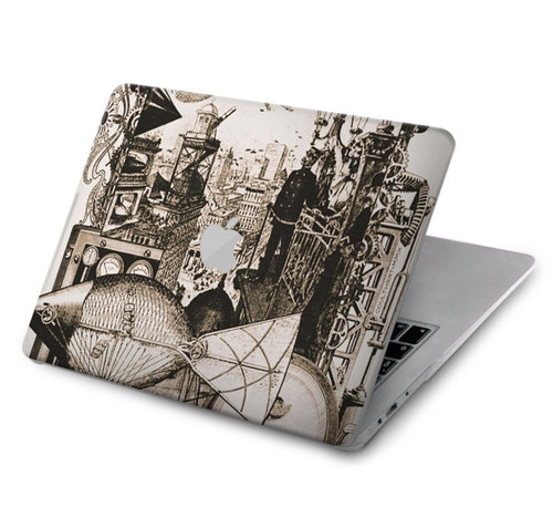 W1681 Steampunk Drawing Hülle Schutzhülle Taschen für MacBook Air 15″ (2023,2024) - A2941, A3114