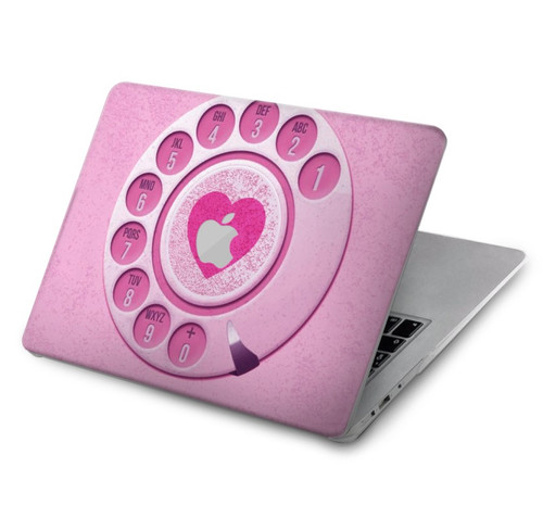W2847 Pink Retro Rotary Phone Hülle Schutzhülle Taschen für MacBook Air 15″ (2023,2024) - A2941, A3114
