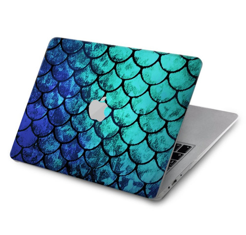 W3047 Green Mermaid Fish Scale Hülle Schutzhülle Taschen für MacBook Air 15″ (2023,2024) - A2941, A3114