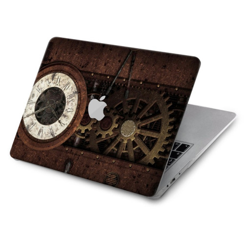 W3221 Steampunk Clock Gears Hülle Schutzhülle Taschen für MacBook Air 15″ (2023,2024) - A2941, A3114