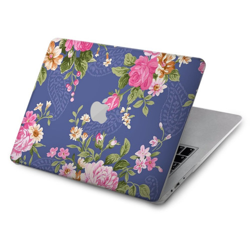 W3265 Vintage Flower Pattern Hülle Schutzhülle Taschen für MacBook Air 15″ (2023,2024) - A2941, A3114