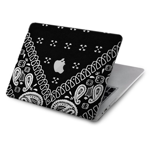 W3363 Bandana Black Pattern Hülle Schutzhülle Taschen für MacBook Air 15″ (2023,2024) - A2941, A3114