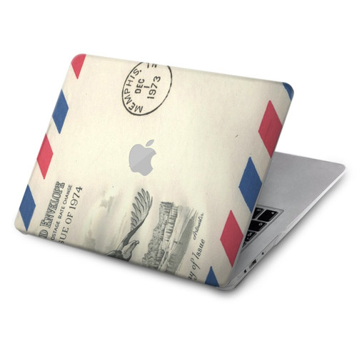 W3551 Vintage Airmail Envelope Art Hülle Schutzhülle Taschen für MacBook Air 15″ (2023,2024) - A2941, A3114