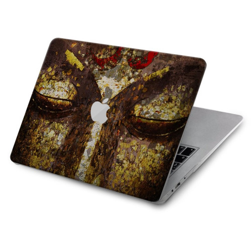 W3874 Buddha Face Ohm Symbol Hülle Schutzhülle Taschen für MacBook Air 15″ (2023,2024) - A2941, A3114