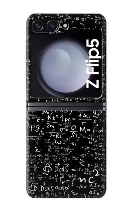 W2574 Mathematics Physics Blackboard Equation Hülle Schutzhülle Taschen Flip für Samsung Galaxy Z Flip 5