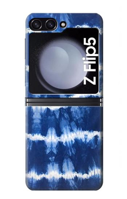 W3671 Blue Tie Dye Hülle Schutzhülle Taschen Flip für Samsung Galaxy Z Flip 5