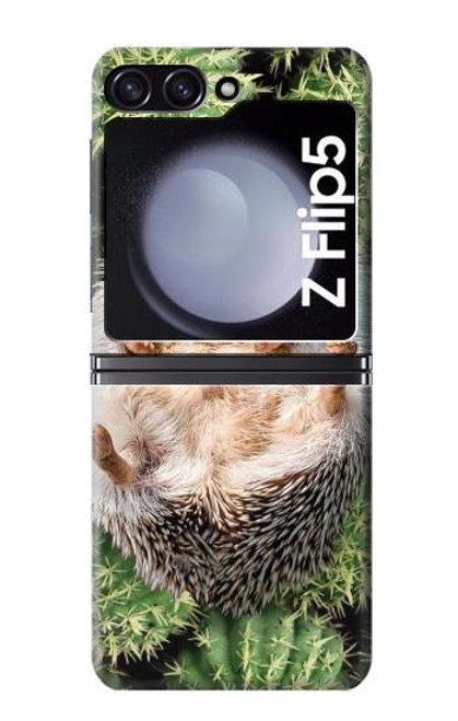 W3863 Pygmy Hedgehog Dwarf Hedgehog Paint Hülle Schutzhülle Taschen Flip für Samsung Galaxy Z Flip 5