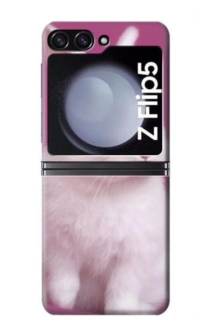 W3870 Cute Baby Bunny Hülle Schutzhülle Taschen Flip für Samsung Galaxy Z Flip 5