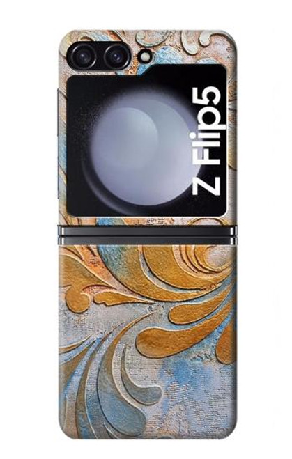 W3875 Canvas Vintage Rugs Hülle Schutzhülle Taschen Flip für Samsung Galaxy Z Flip 5