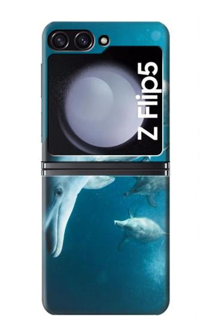 W3878 Dolphin Hülle Schutzhülle Taschen Flip für Samsung Galaxy Z Flip 5
