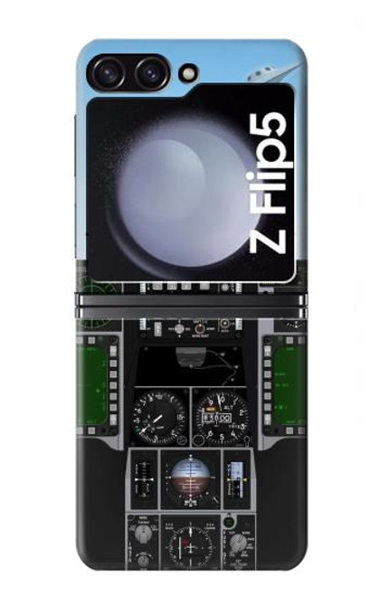 W3933 Fighter Aircraft UFO Hülle Schutzhülle Taschen Flip für Samsung Galaxy Z Flip 5