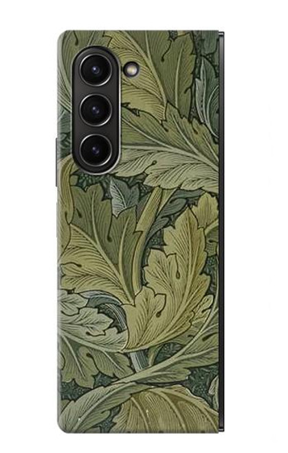 W3790 William Morris Acanthus Leaves Hülle Schutzhülle Taschen Flip für Samsung Galaxy Z Fold 5