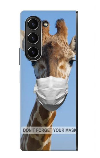 W3806 Funny Giraffe Hülle Schutzhülle Taschen Flip für Samsung Galaxy Z Fold 5
