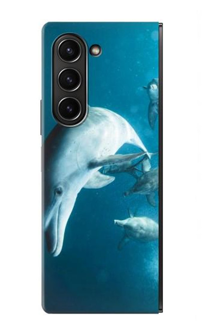 W3878 Dolphin Hülle Schutzhülle Taschen Flip für Samsung Galaxy Z Fold 5