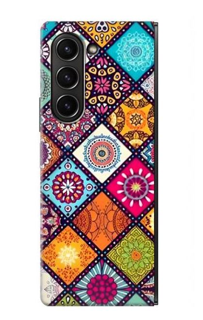 W3943 Maldalas Pattern Hülle Schutzhülle Taschen Flip für Samsung Galaxy Z Fold 5