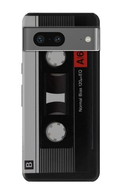 W3516 Vintage Cassette Tape Hülle Schutzhülle Taschen und Leder Flip für Google Pixel 7a