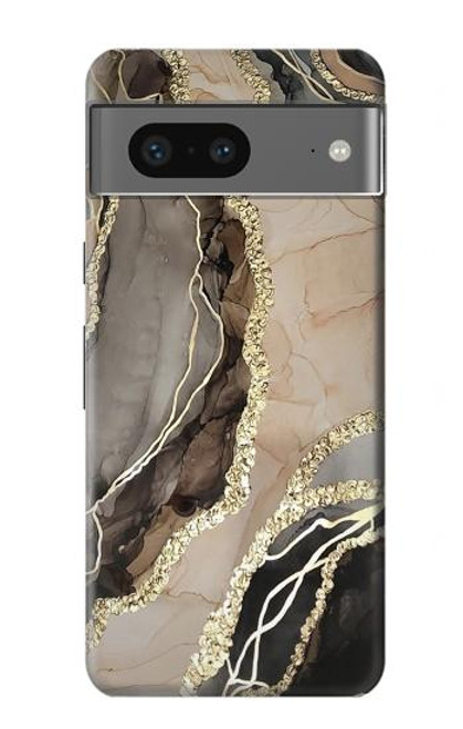 W3700 Marble Gold Graphic Printed Hülle Schutzhülle Taschen und Leder Flip für Google Pixel 7a