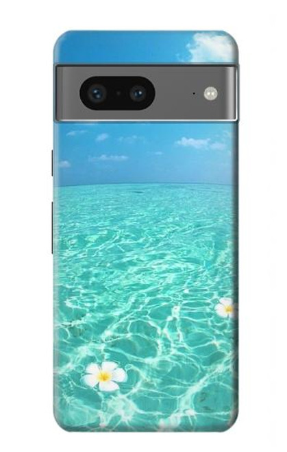 W3720 Summer Ocean Beach Hülle Schutzhülle Taschen und Leder Flip für Google Pixel 7a