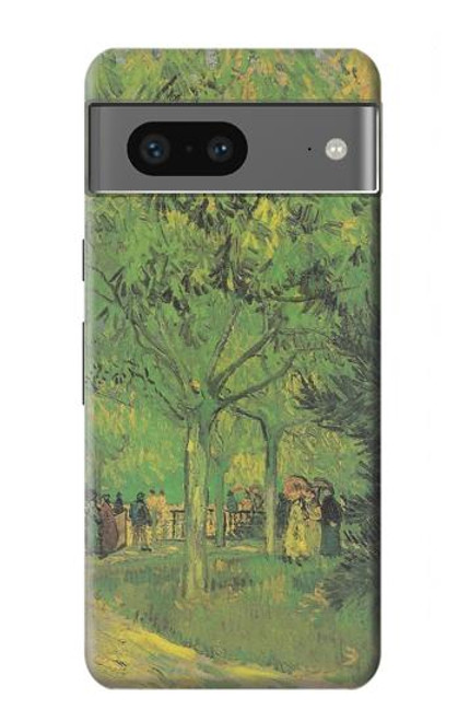 W3748 Van Gogh A Lane in a Public Garden Hülle Schutzhülle Taschen und Leder Flip für Google Pixel 7a