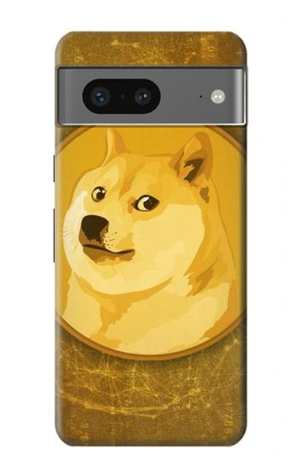 W3826 Dogecoin Shiba Hülle Schutzhülle Taschen und Leder Flip für Google Pixel 7a