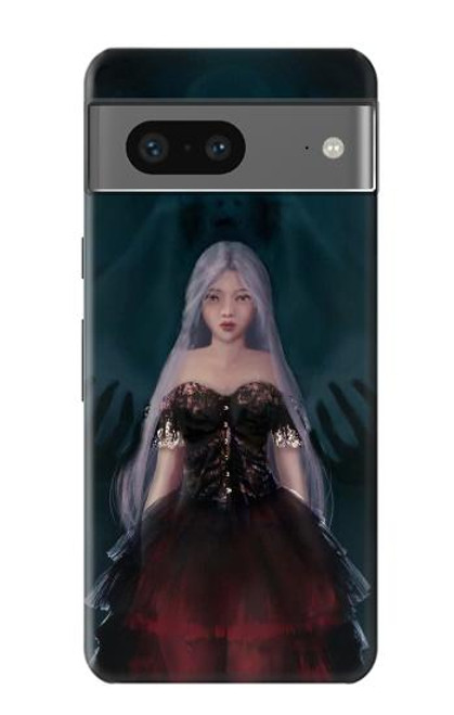 W3847 Lilith Devil Bride Gothic Girl Skull Grim Reaper Hülle Schutzhülle Taschen und Leder Flip für Google Pixel 7a