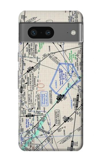 W3882 Flying Enroute Chart Hülle Schutzhülle Taschen und Leder Flip für Google Pixel 7a