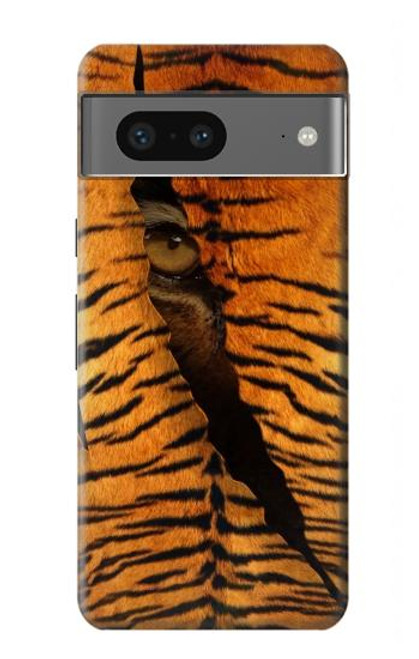 W3951 Tiger Eye Tear Marks Hülle Schutzhülle Taschen und Leder Flip für Google Pixel 7a