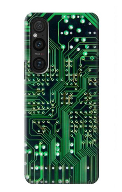 W3392 Electronics Board Circuit Graphic Hülle Schutzhülle Taschen und Leder Flip für Sony Xperia 1 V