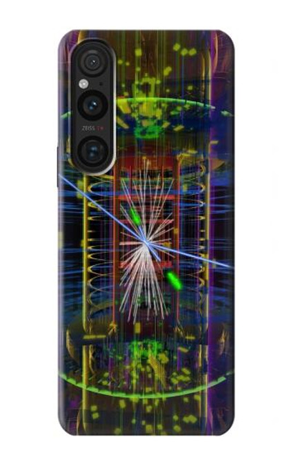 W3545 Quantum Particle Collision Hülle Schutzhülle Taschen und Leder Flip für Sony Xperia 1 V