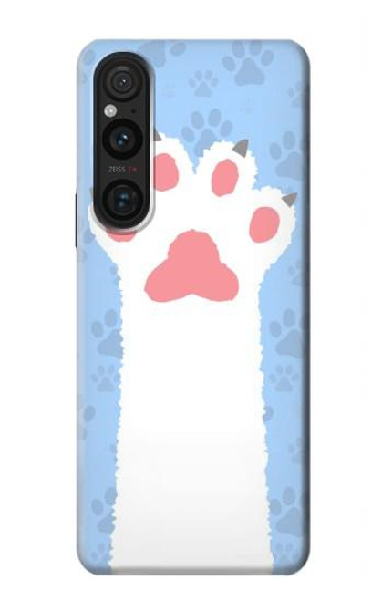 W3618 Cat Paw Hülle Schutzhülle Taschen und Leder Flip für Sony Xperia 1 V