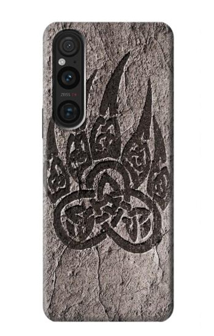 W3832 Viking Norse Bear Paw Berserkers Rock Hülle Schutzhülle Taschen und Leder Flip für Sony Xperia 1 V