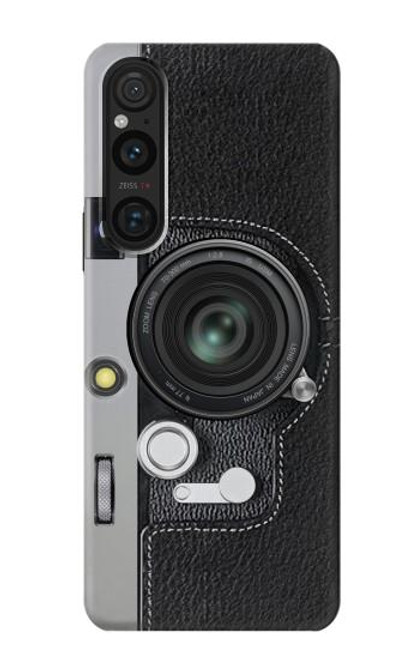 W3922 Camera Lense Shutter Graphic Print Hülle Schutzhülle Taschen und Leder Flip für Sony Xperia 1 V