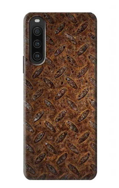 W0542 Rust Texture Hülle Schutzhülle Taschen und Leder Flip für Sony Xperia 10 V