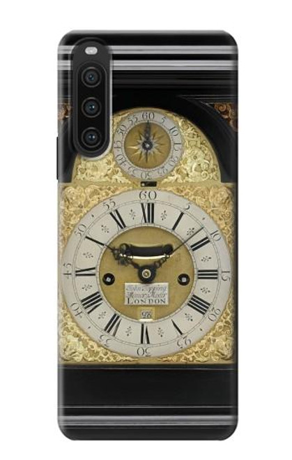 W3144 Antique Bracket Clock Hülle Schutzhülle Taschen und Leder Flip für Sony Xperia 10 V