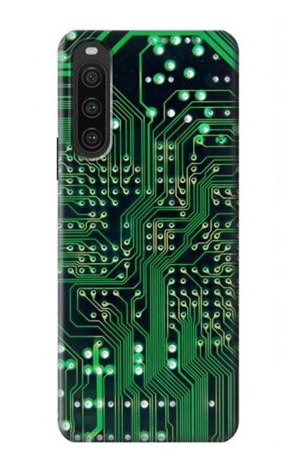 W3392 Electronics Board Circuit Graphic Hülle Schutzhülle Taschen und Leder Flip für Sony Xperia 10 V