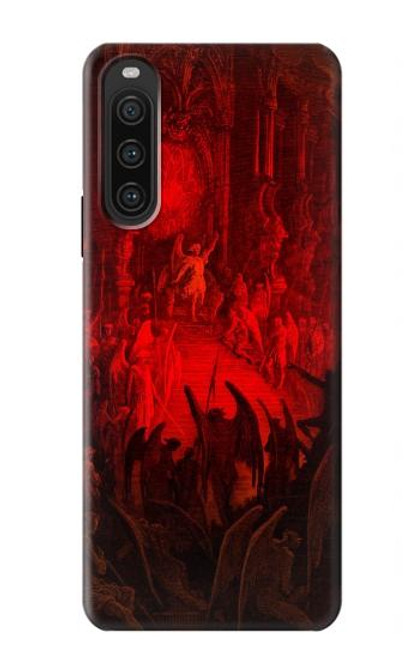 W3583 Paradise Lost Satan Hülle Schutzhülle Taschen und Leder Flip für Sony Xperia 10 V