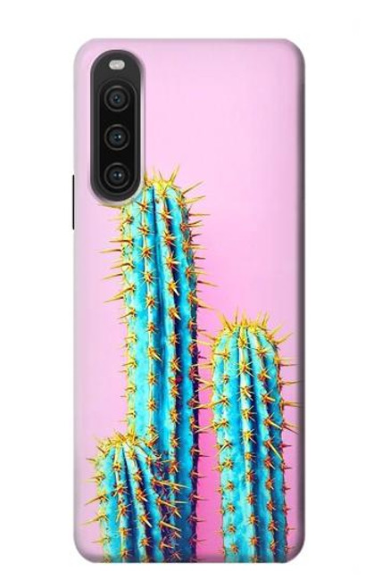 W3673 Cactus Hülle Schutzhülle Taschen und Leder Flip für Sony Xperia 10 V