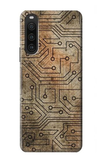 W3812 PCB Print Design Hülle Schutzhülle Taschen und Leder Flip für Sony Xperia 10 V