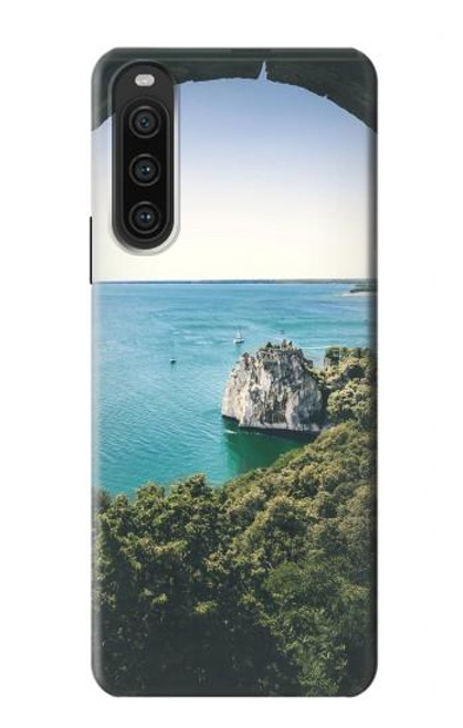 W3865 Europe Duino Beach Italy Hülle Schutzhülle Taschen und Leder Flip für Sony Xperia 10 V